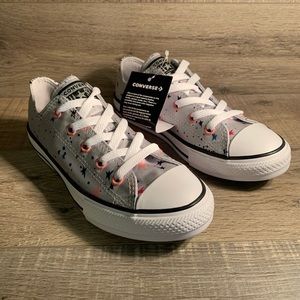 Converse Juniors CTAS Ox Low Silver Stars